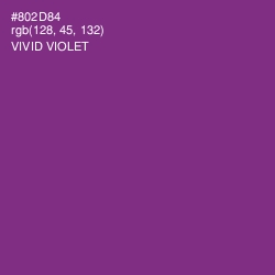 #802D84 - Vivid Violet Color Image