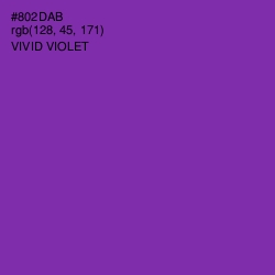 #802DAB - Vivid Violet Color Image