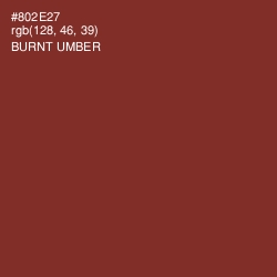#802E27 - Burnt Umber Color Image