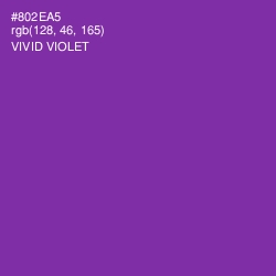 #802EA5 - Vivid Violet Color Image
