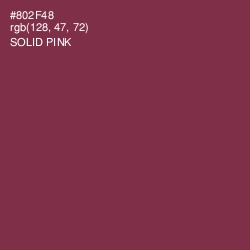 #802F48 - Solid Pink Color Image