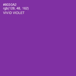 #8030A2 - Vivid Violet Color Image