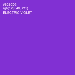 #8030D3 - Electric Violet Color Image