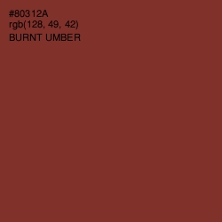 #80312A - Burnt Umber Color Image