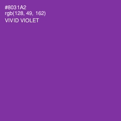 #8031A2 - Vivid Violet Color Image