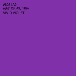 #8031A9 - Vivid Violet Color Image