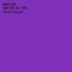 #8031B9 - Vivid Violet Color Image