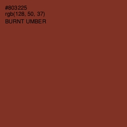 #803225 - Burnt Umber Color Image