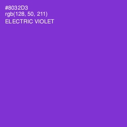 #8032D3 - Electric Violet Color Image