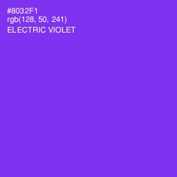 #8032F1 - Electric Violet Color Image