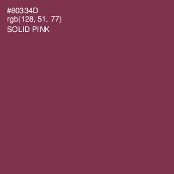 #80334D - Solid Pink Color Image