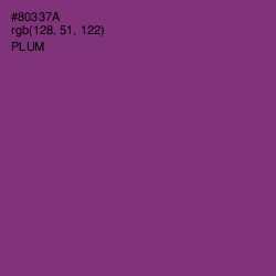 #80337A - Plum Color Image