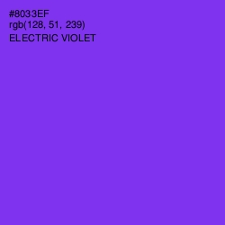 #8033EF - Electric Violet Color Image