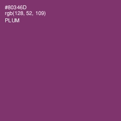 #80346D - Plum Color Image