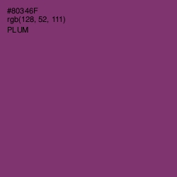 #80346F - Plum Color Image