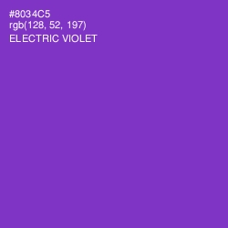 #8034C5 - Electric Violet Color Image
