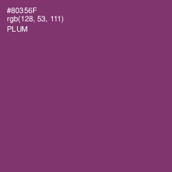 #80356F - Plum Color Image