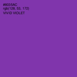 #8035AC - Vivid Violet Color Image