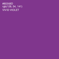 #80368D - Vivid Violet Color Image