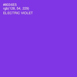 #8036E5 - Electric Violet Color Image