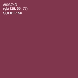 #80374D - Solid Pink Color Image