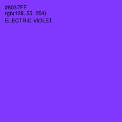 #8037FE - Electric Violet Color Image