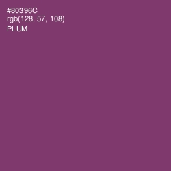 #80396C - Plum Color Image