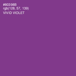 #80398B - Vivid Violet Color Image