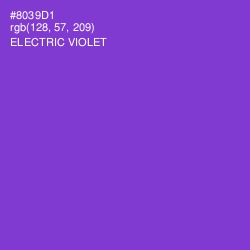 #8039D1 - Electric Violet Color Image