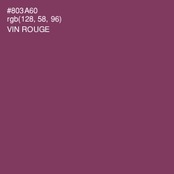 #803A60 - Vin Rouge Color Image