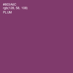 #803A6C - Plum Color Image