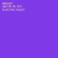 #803AE7 - Electric Violet Color Image