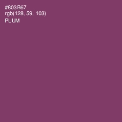 #803B67 - Plum Color Image