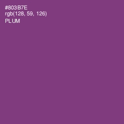 #803B7E - Plum Color Image