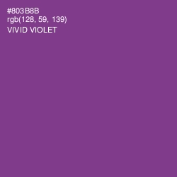 #803B8B - Vivid Violet Color Image