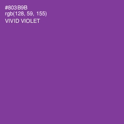 #803B9B - Vivid Violet Color Image