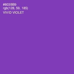 #803BB9 - Vivid Violet Color Image