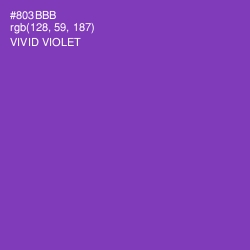 #803BBB - Vivid Violet Color Image