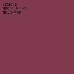 #803C4E - Solid Pink Color Image