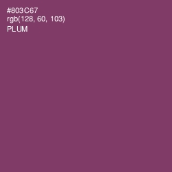 #803C67 - Plum Color Image