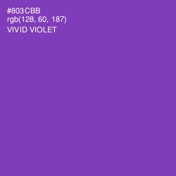 #803CBB - Vivid Violet Color Image