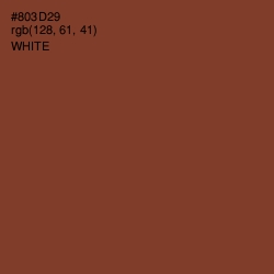 #803D29 - Burnt Umber Color Image
