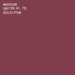 #803D4B - Solid Pink Color Image