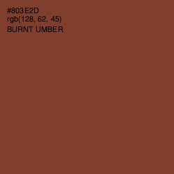 #803E2D - Burnt Umber Color Image