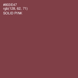 #803E47 - Solid Pink Color Image
