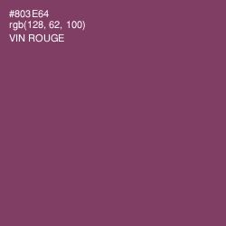 #803E64 - Vin Rouge Color Image