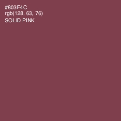 #803F4C - Solid Pink Color Image