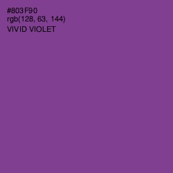 #803F90 - Vivid Violet Color Image