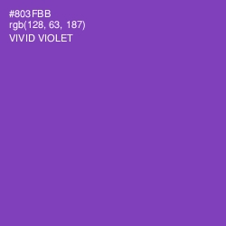 #803FBB - Vivid Violet Color Image