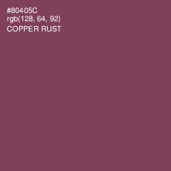 #80405C - Copper Rust Color Image